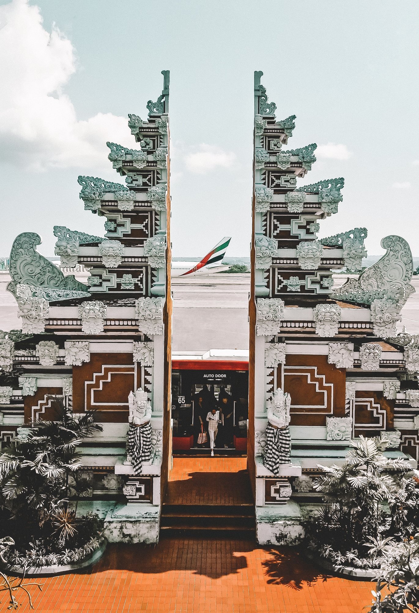 Airport arrival area in Bali